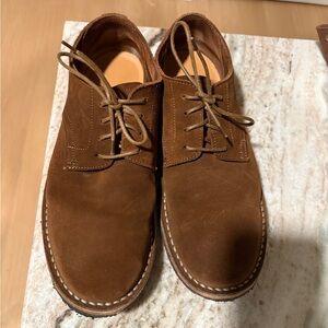 J. Crew/JCrew McAllister Brown Snuff Suede Oxford Blutcher Shoes Size 9